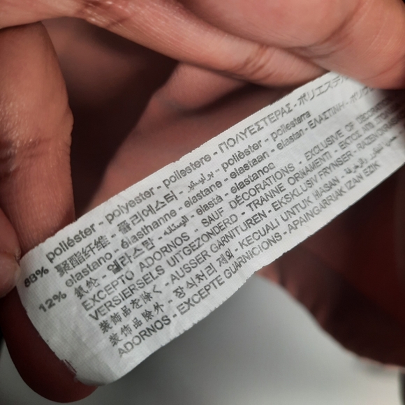 ZARA Colour Block Pink Hoodie Women's Size L - Picture 12 of 12